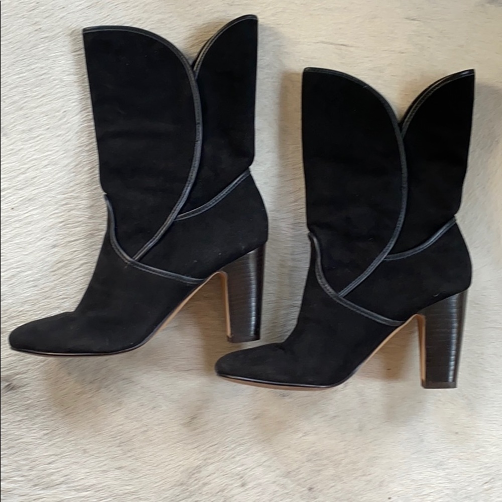 Rosegold Heeled Boots Sz 8.5 - Picture 5 of 6